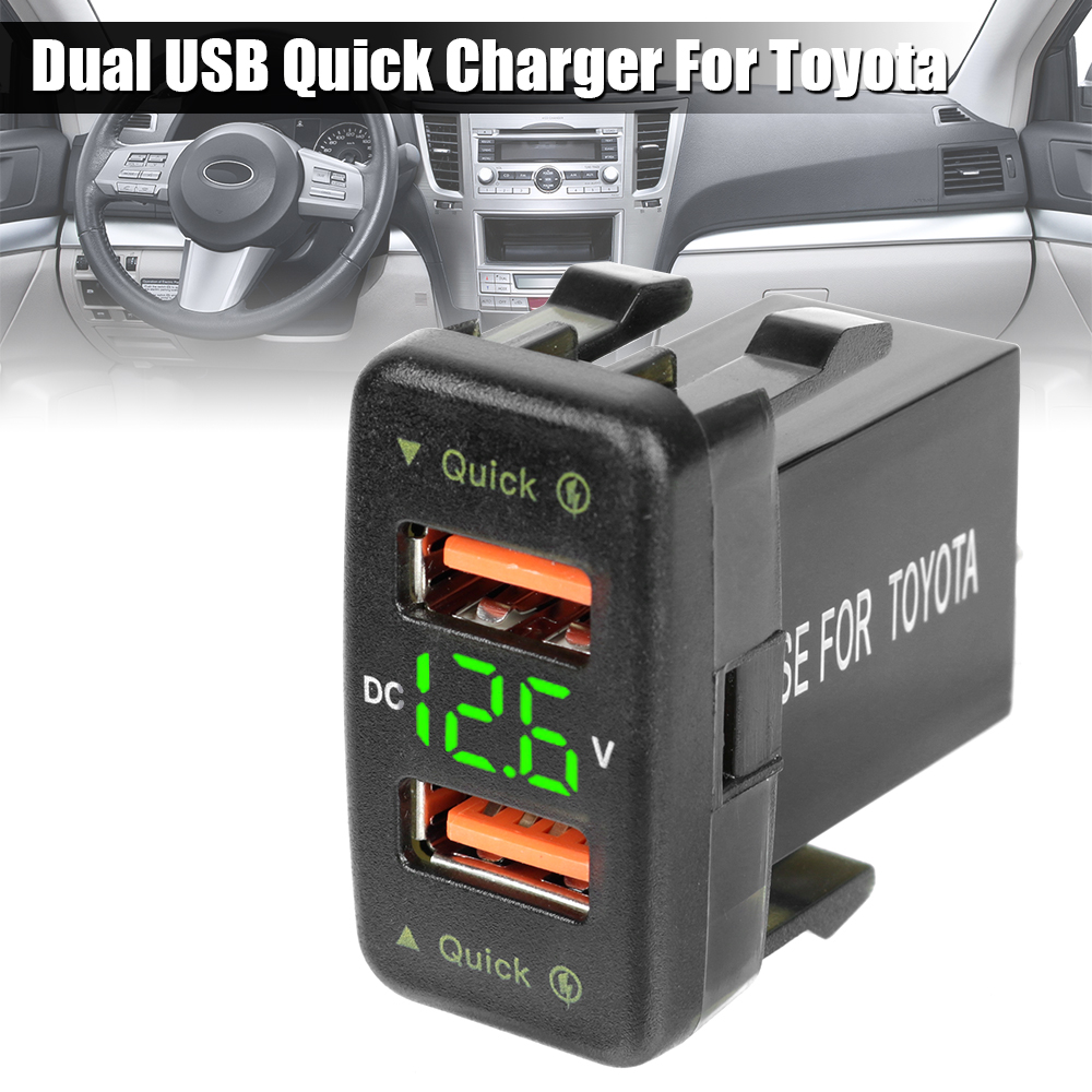 Car Accessories Qc - Accessori Auto LED, Caricatore USB Doppio