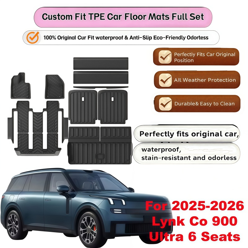Car Floor Mat Rubber - Tappetini in TPE + Rivestimento per