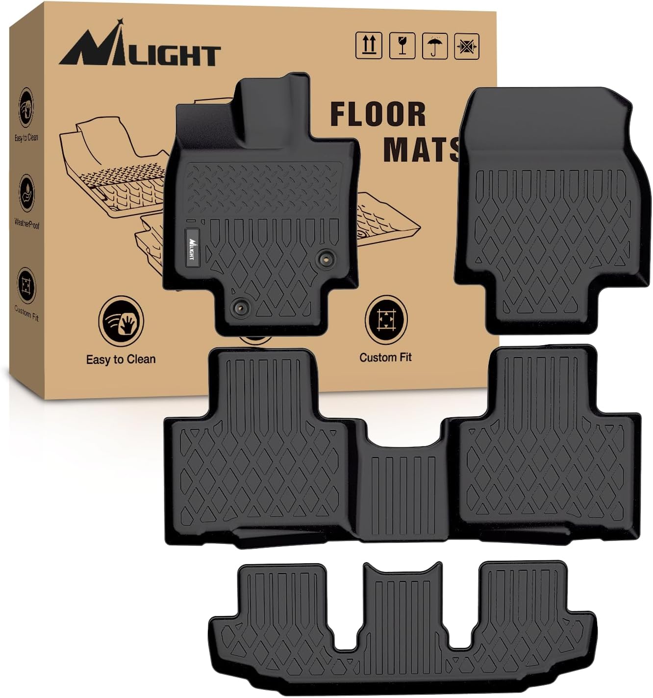 Car Floor Mat Rubber - Tappetini Auto Nilight su Misura in