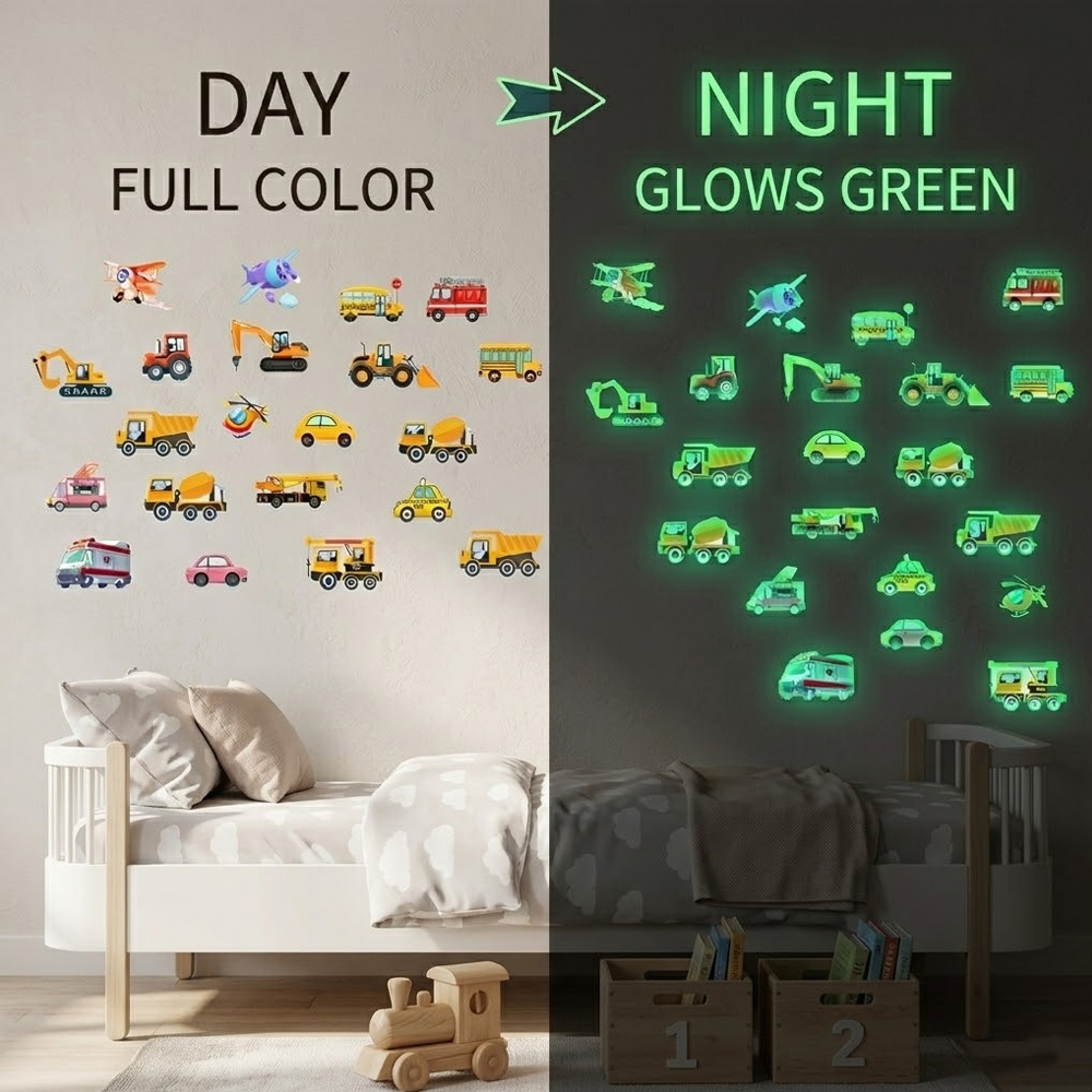 Car Accessories Ebay - Set di 21 Adesivi Luminosi per