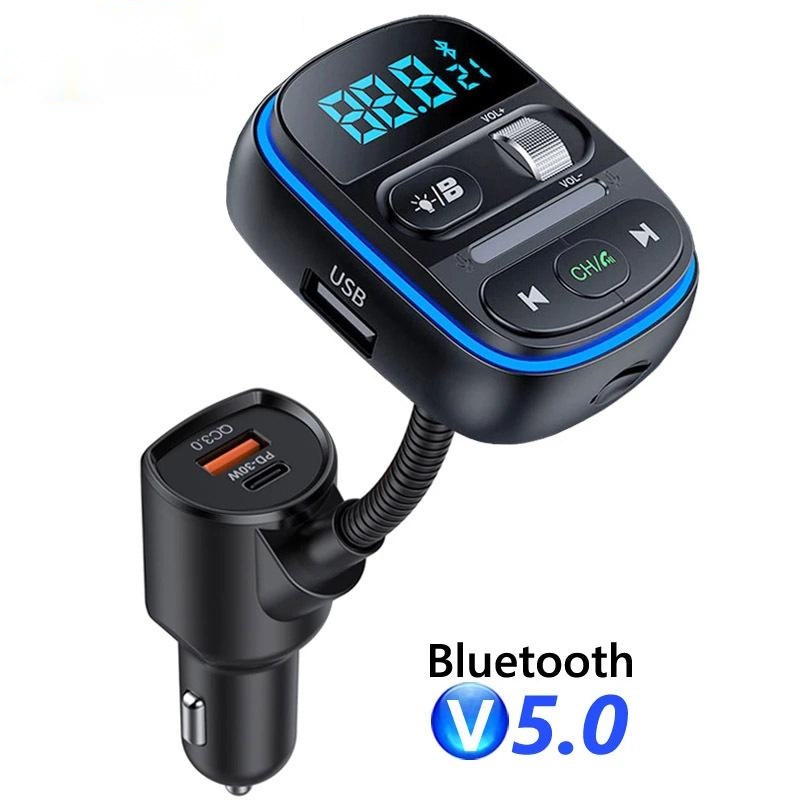 Car Accessories Qc - Trasmettitore FM Bluetooth 5.0 T77 per
