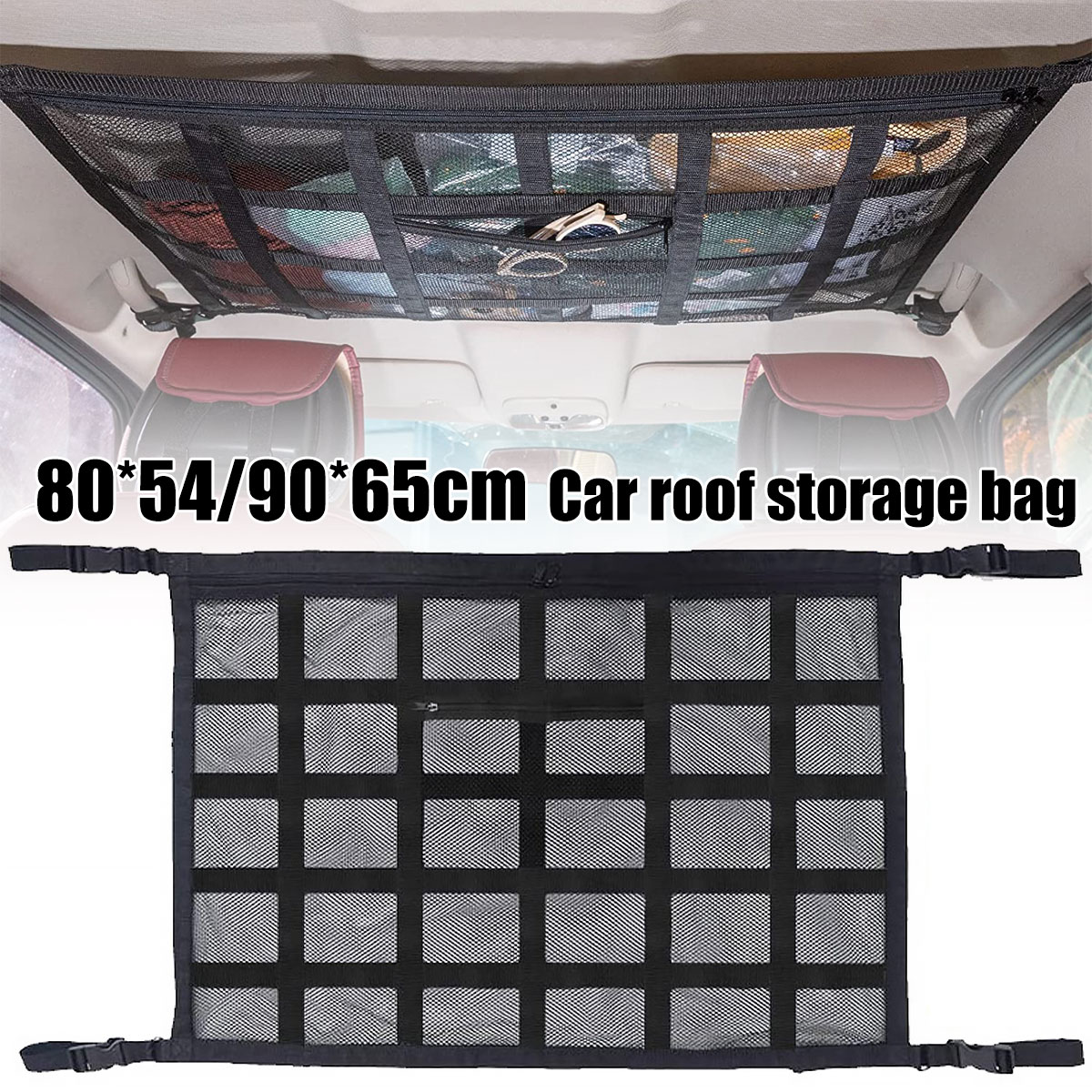 Car Cargo Net Trunk - Rete di carico per soffitto dell'auto,