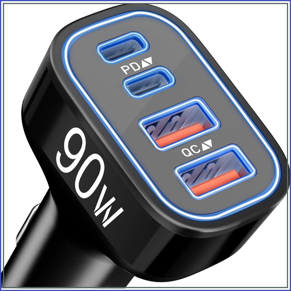 Car Accessories Qc - Caricabatterie da Auto USB-C 90W a