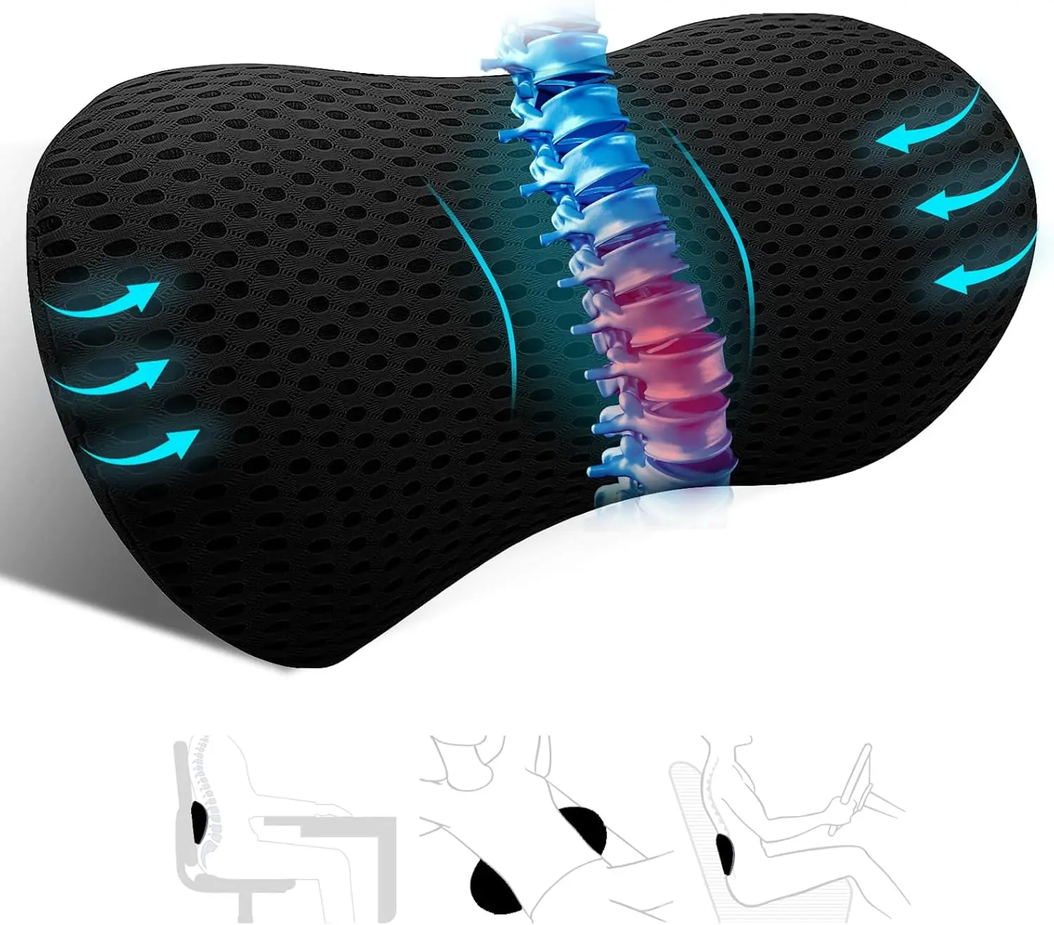 Car Accessories Limassol - Cuscino Traspirante in Memory Foam per