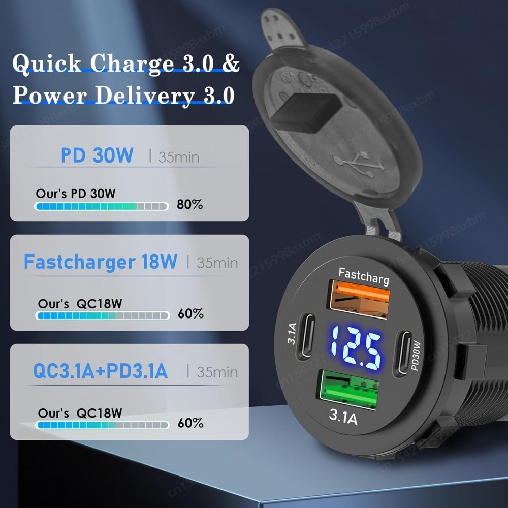Presa USB-C QC3.0 12V, Caricat - Car Accessories Qc recensione e prezzo