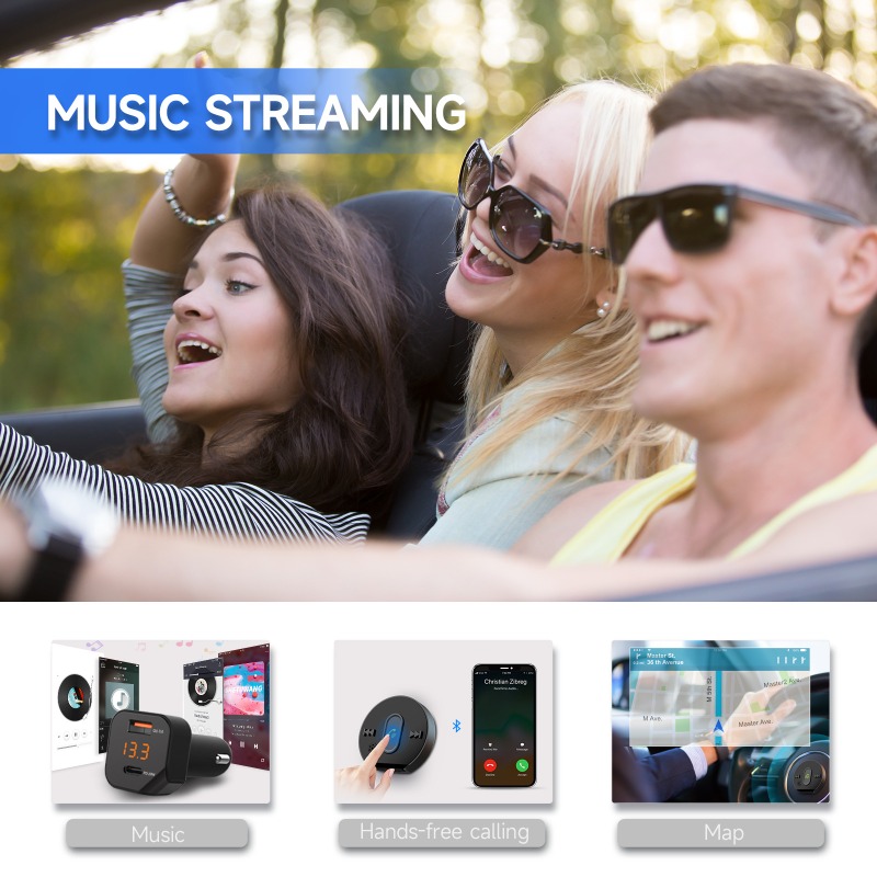 C23 Bluetooth 5.1 Car MP3 True - Car Accessories Qc recensione e prezzo