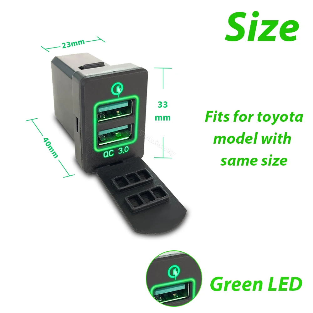 LED QC 3.0 caricabatterie Usb  - Car Accessories Qc recensione e prezzo