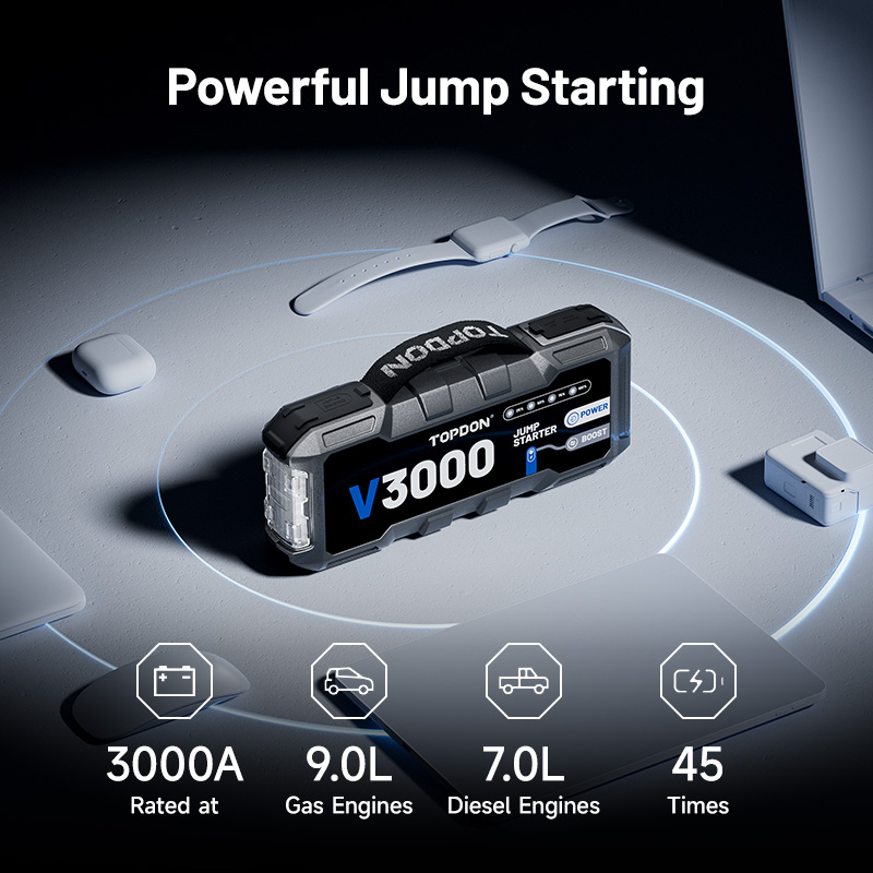 TOPDON V3000 3000A PD60W Avvia - Portable Jump Starter recensione e prezzo