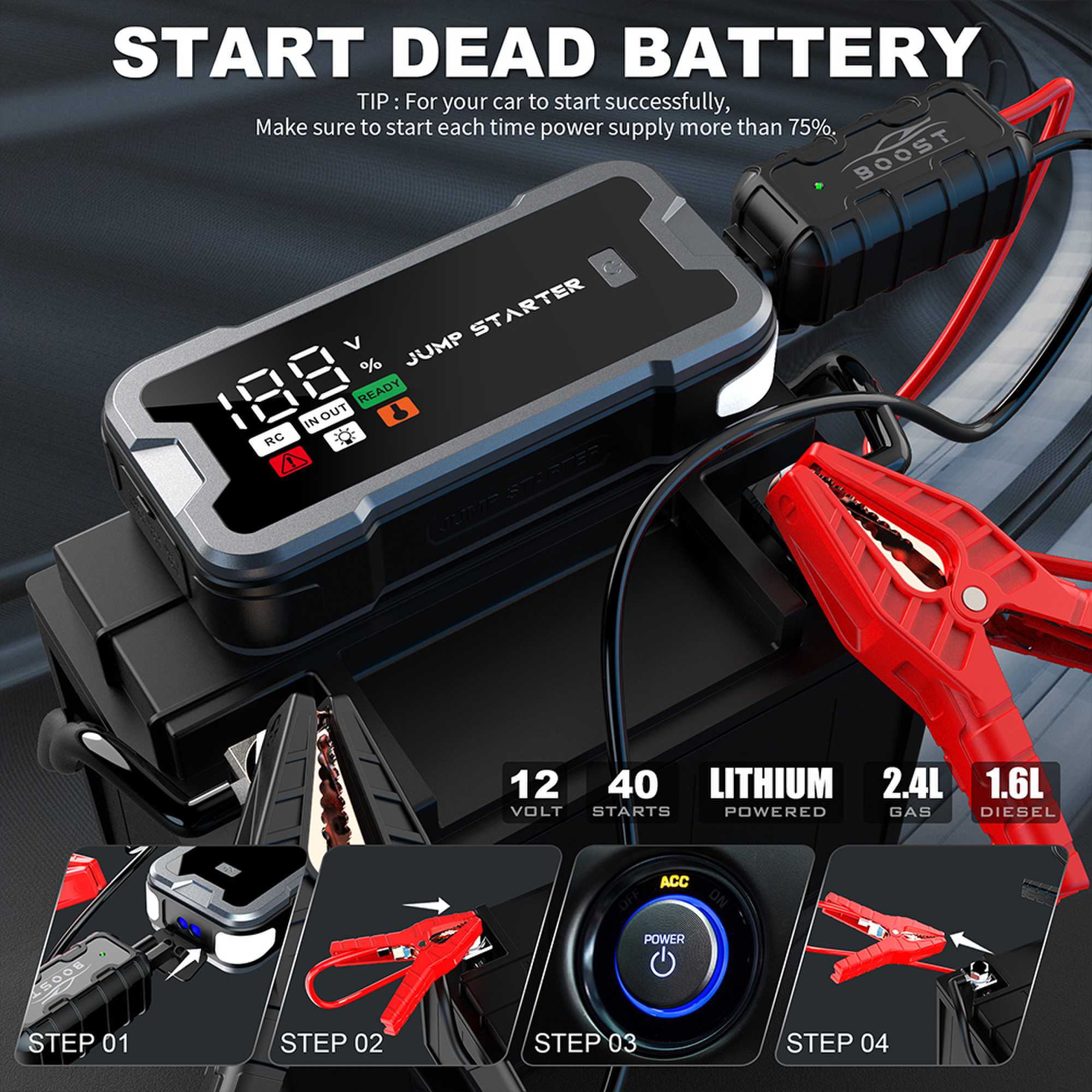 Avviatore di Emergenza per Aut - Portable Jump Starter recensione e prezzo