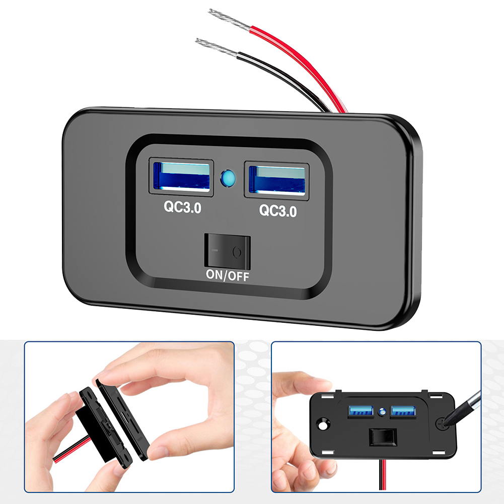 12V-24V QC 3.0 Dual USB Carica - Car Accessories Qc recensione e prezzo