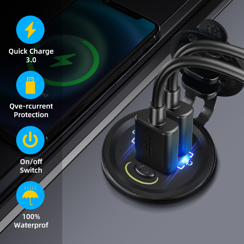 QC3.0 36W caricatore Usb per A - Car Accessories Qc recensione e prezzo