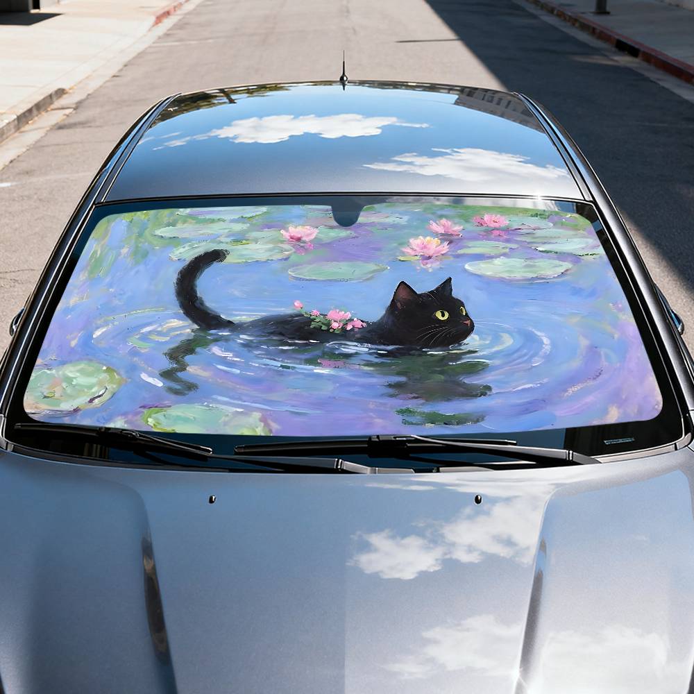 Gatto del fumetto in foglia di - Car Accessories Outside recensione e prezzo