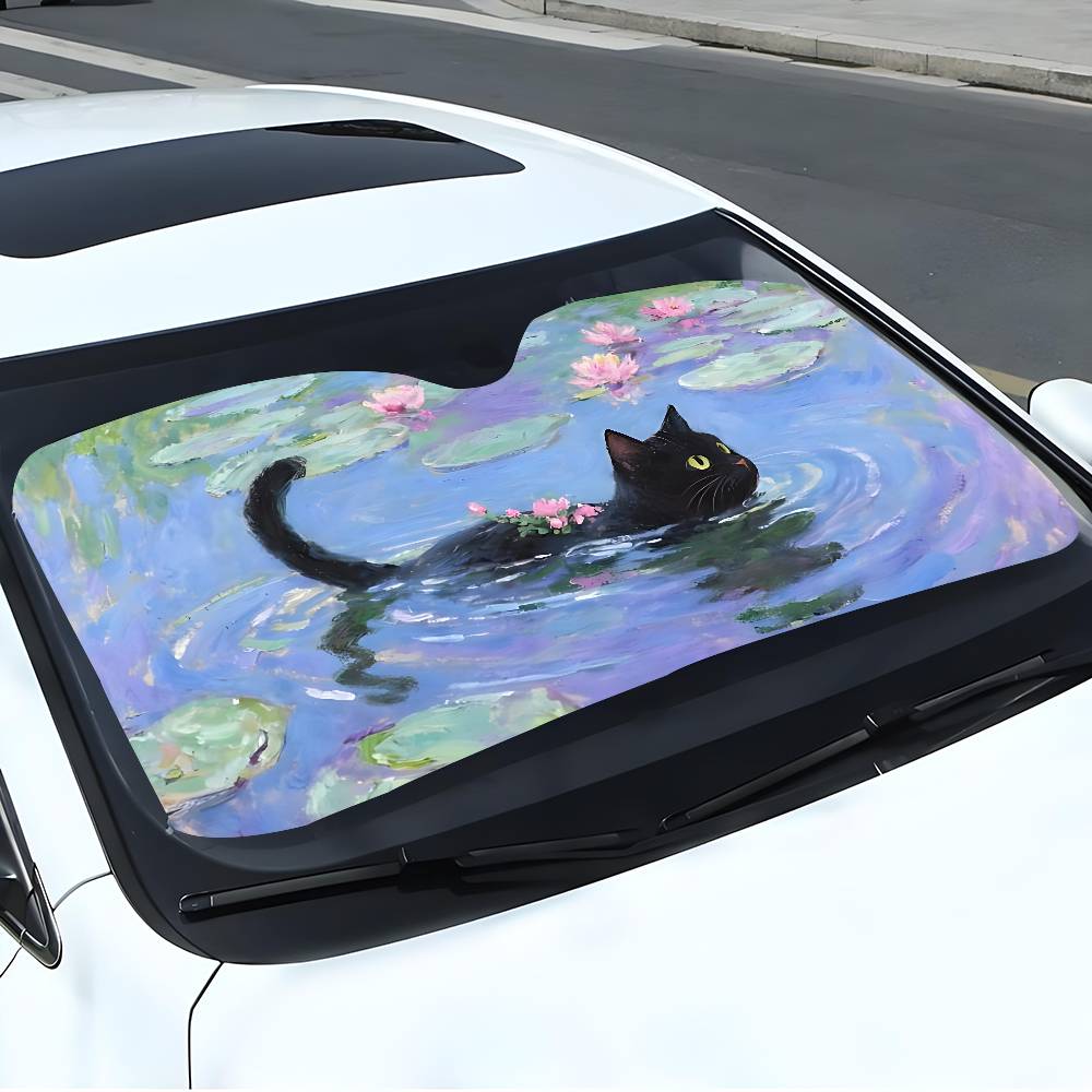 Gatto del fumetto in foglia di - Car Accessories Outside recensione e prezzo